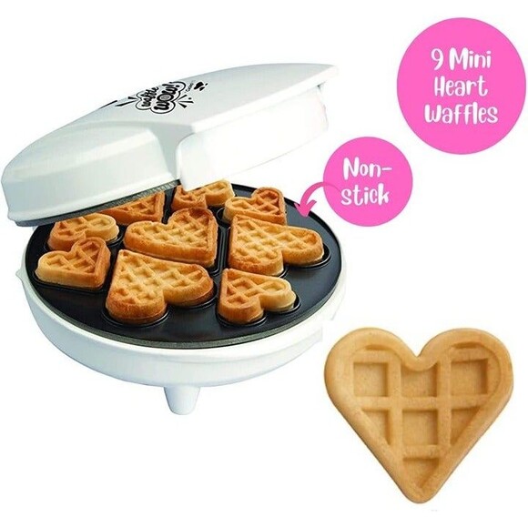 Waffle Wow-Mini 3-D Hearts Waffle Maker-NDB - Picture 7 of 12